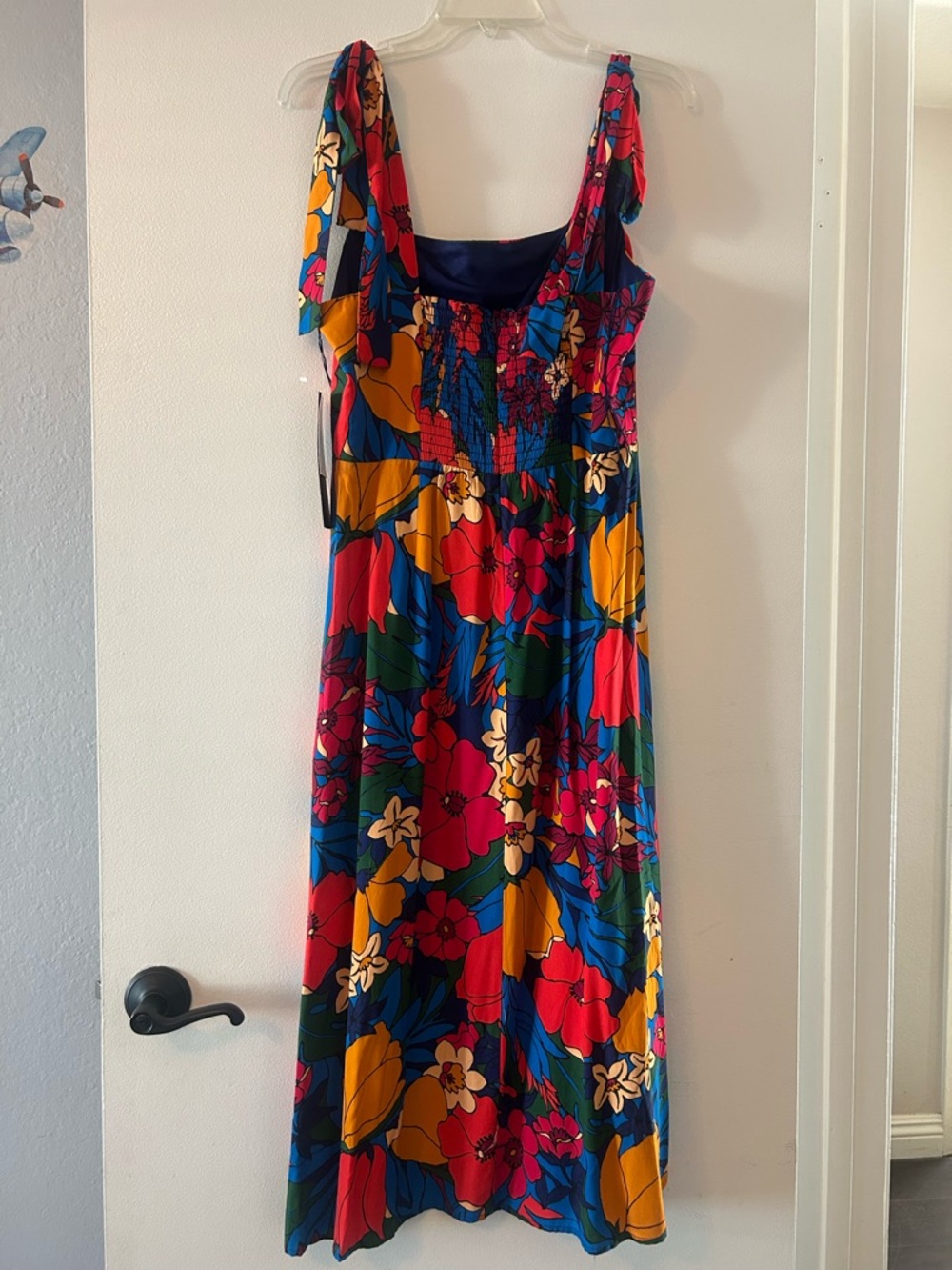 Adrianna Papell Multicolor Floral Maxi Dress - Red, Blue, Yellow - Picture 2 of 4